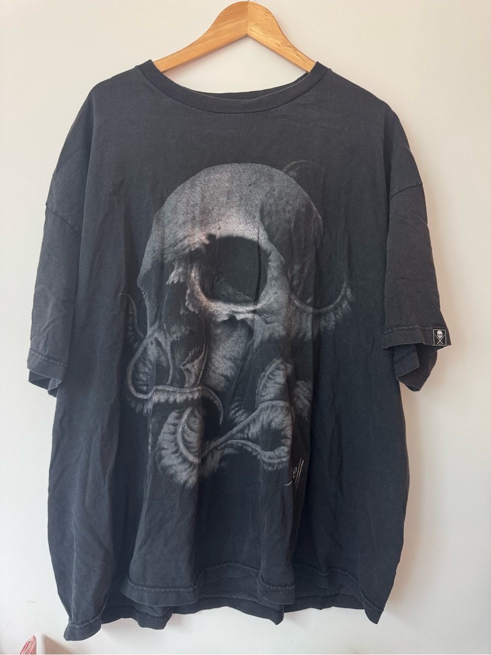 Sullen Art Collective Mens Black Skull Octopus Graphic T-Shirt Tyrrell Size 3XL